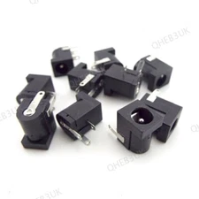 5.5x2.1mm DC-005 DC female Power Jack Socket plug Connectors PCB Mount 6H