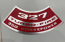 Camaro Chevelle Nova Impala 327 350 Horsepower Air Cleaner Decal Camaro Chevelle Nova Impala 327 350 Horsepower Air Cleaner Decal