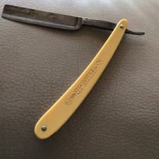 Wade Butcher Special X Straight Razor Sheffield England Yellow Handle