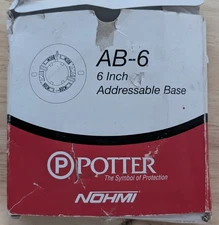 Potter AB-6 6 Inch Addressable Base - SAME DAY SHIPPING