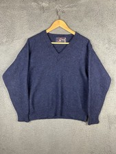 Colecciones del Andes Andeam Collection Blue Sweater Made in Peru Size Xl Alpaca