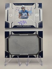 2025 Panini National Treasures Adonai Mitchell RC Jumbo # Patch Auto 13/99🔥