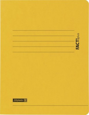 Brunnen 102015310 Document Pouch A4 fact Plus (Cardboard 320 g/m²) Yellow