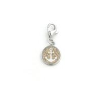"Dur AnhäNger Charm F268 „Anker 2.0\" Silber Strandsand Ø 10 Mm"