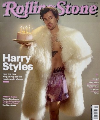 ROLLING STONE MAGAZINE UK 2022 HARRY STYLES ONE DIRECTION 1D Noah Cyrus Shygirl