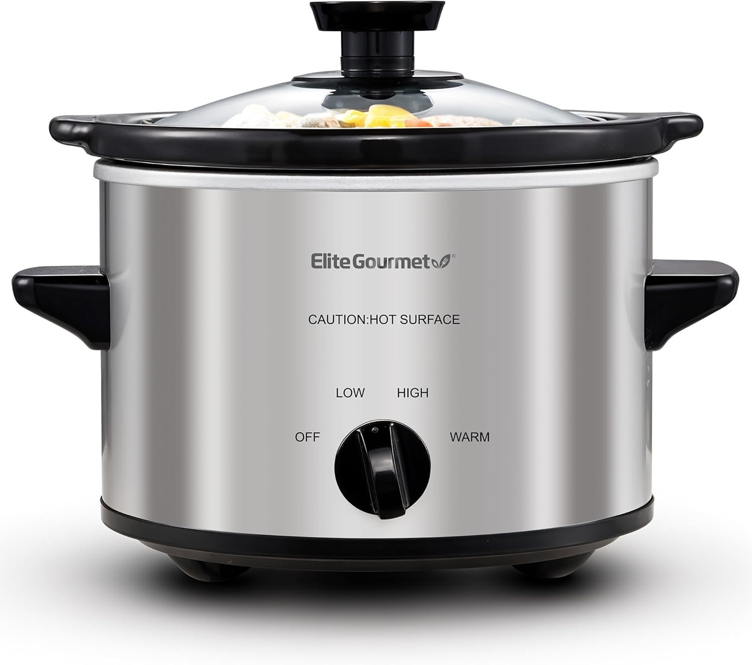 Portable Mini Slow Cooker Stainless Steel Crock Pot Small Kitchen Appliance NEW