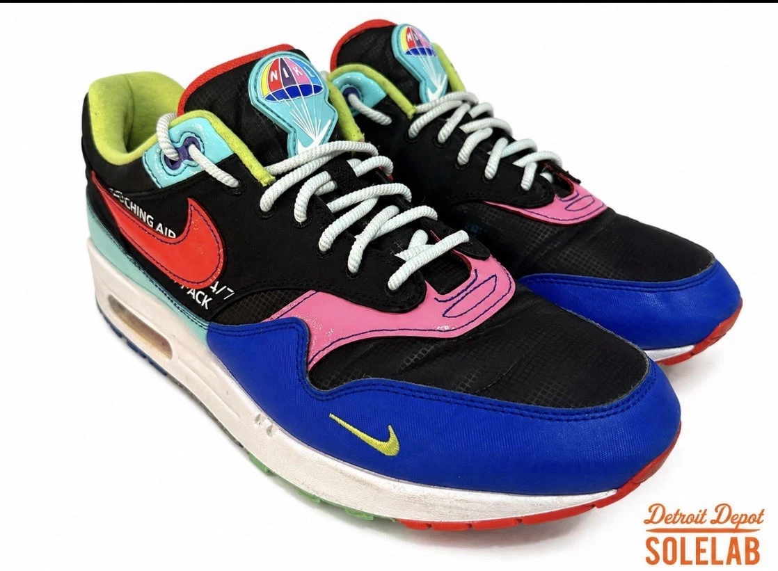Nike Air Max 1 Mens 11.5 Parachute Laser Crimson Hyper Grape CU4713-001 Shoes Nike Air Max 1 Parachute Laser Crimson Hyper Grape Men main image 4
