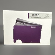 The Ridge Slim Wallet Alaska Twilight Cash Strap RFID NEW