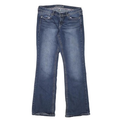 MAURICES Damen Regular Fit Bootcut Jeans Denim Blau W32 L32 Casual