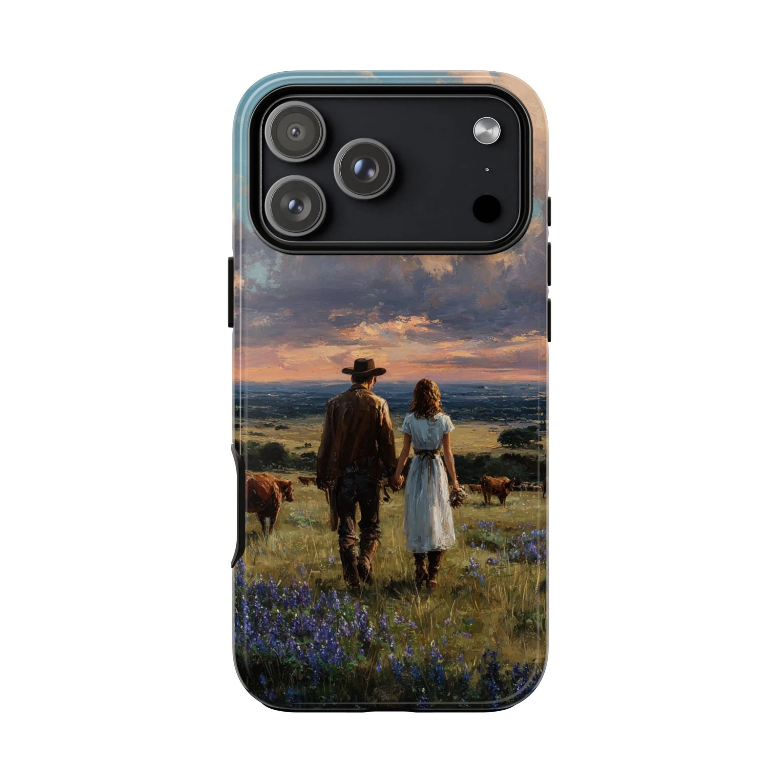 Open Range Cowboy Darlin Bluebonnet Phone Cover Case for iPhone | Galaxy | Pixel