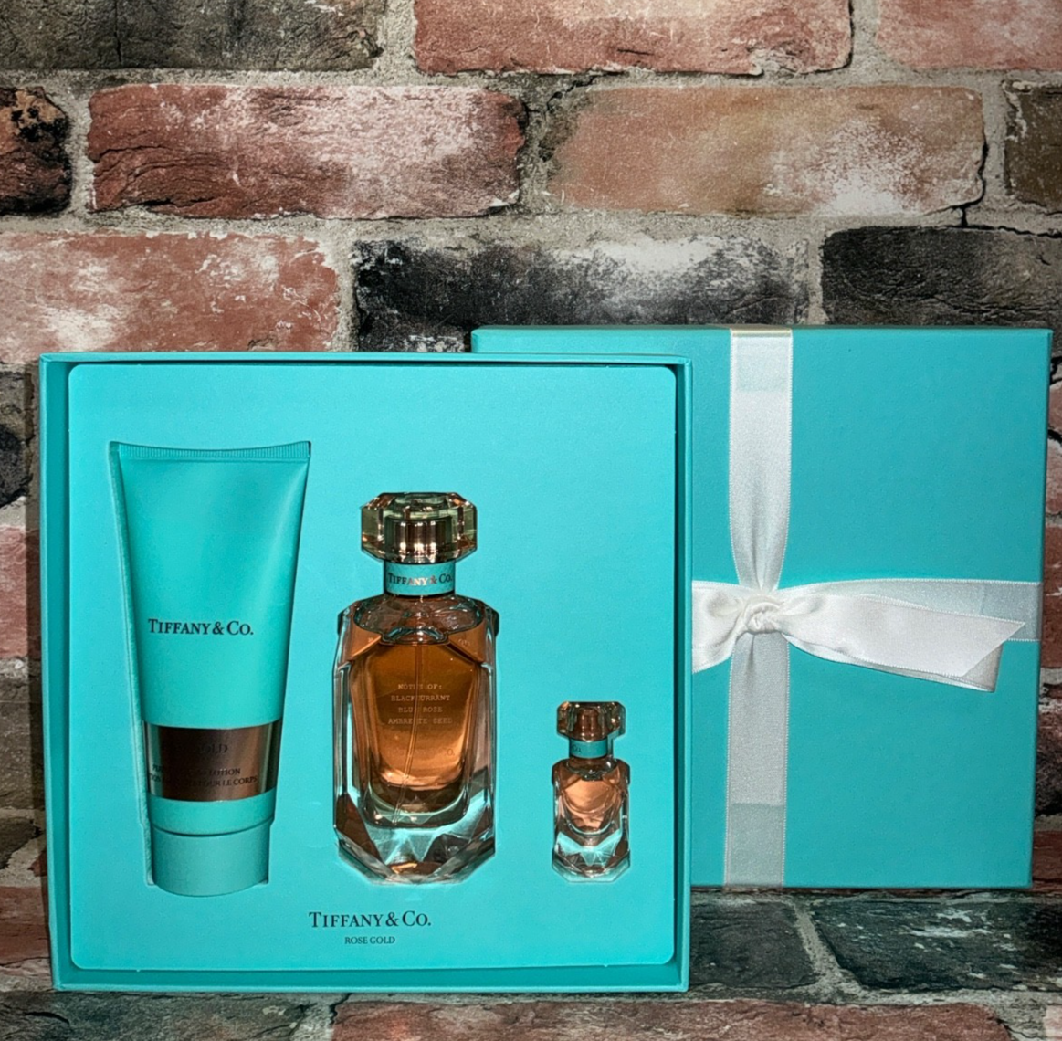 Tiffany & Co. Rose Gold EDP Parfum 2.5 fl oz + Body Lotion + Mini