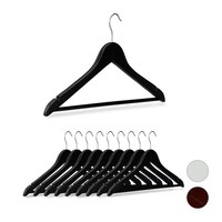 KleiderbüGel Holz GarderobenbüGel Schwarz Antirutsch BüGel 5 Kg KleiderbüGel Set