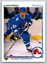 1990-91 Upper Deck #363 Lucien DeBlois Quebec Nordiques