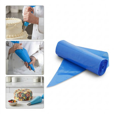 Disposable Icing Piping Bag Non Sticky Savoy Cake Decoration Pastry Bag Blue 21”