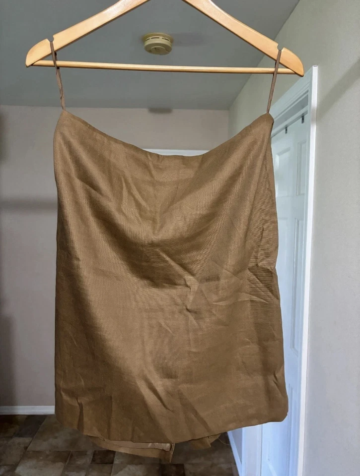 Conjunto Traje Blazer + Falda Mujer Anne Klein Beige Manga Larga Talla 2 Foto 2 de 4