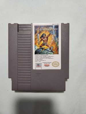 CONAN NES 1990 Mindscape Nintendo Game Tested + Working