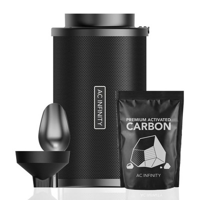 Refillable Carbon Filter Kit 8  with Additional Refill, Odor Removal Air Scru...