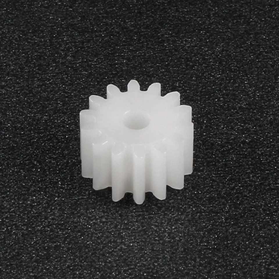 10Pcs 14 Teeth 0.5 Modulus Plastic Gear Wheel for 2mm Motor Shaft DIY RC Toy - Image 3 of 4