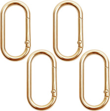 4 Pcs Oval Spring O Ring Clips,Oval Snap Clip,1.97" Alloy Snap Hooks for Purse S