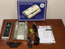 GE Designer Series Cordless Phone NOS Complete w/ 2 New Batteries   Original Box