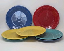 Fiesta Ware 10.5" Dinner Plate Set 7 Assorted Colors Fiestaware Homer Laughlin