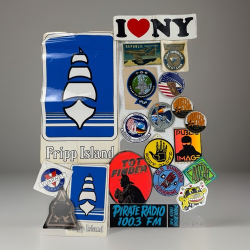 Vintage U.S. Military Stickers Lot GMC I LOVE NY Fripp Island Northstar 20pcs