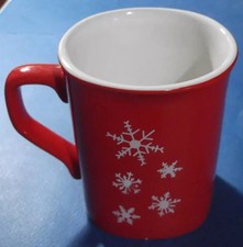 Rare Vintage Nestle NESCAFE Red Christmas Coffee Cup/Mug Ceramic 250ml/8floz !!!