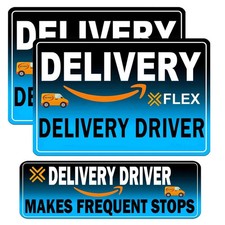 Flex Delivery Driver Car Magnet, 3PCS Frequent Stops Removable Set, Delivery