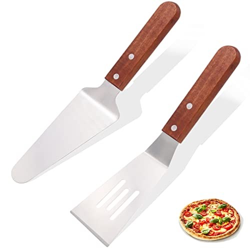 Pelle à gâteau inox et bambou pour vos repas de famille
