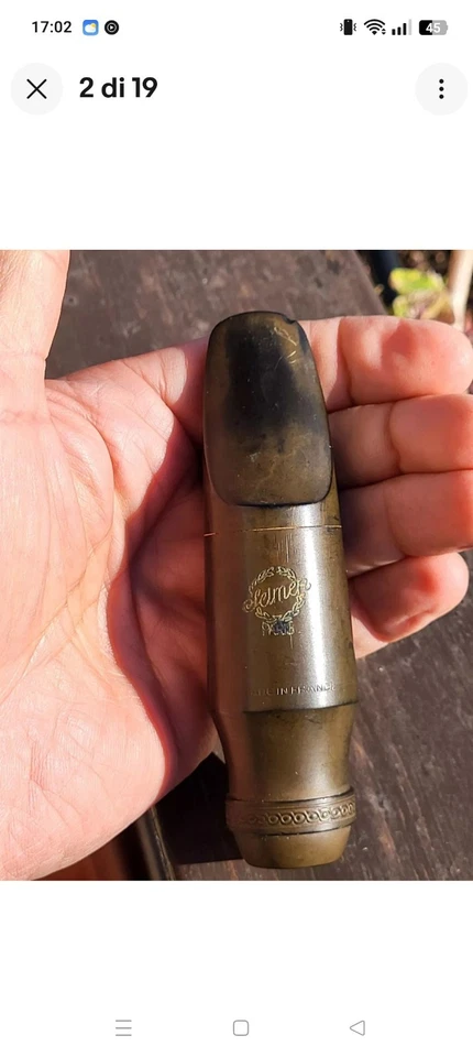 RARE Selmer Soloist C* long scroll shank TENOR SAXOPHONE MOUTHPIECE,'60/BOCCHINO Foto 2 de 4