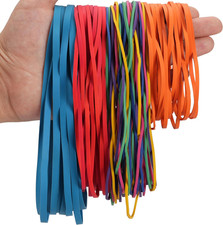 Rubber Bands Assorted Sizes Multicolor 0.5Lbs 4 Sizes Large Rubber Bands Heavy D