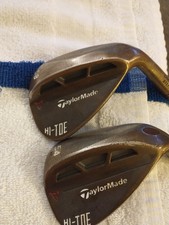 Used RH TaylorMade Hi Toe Wedge Set 54, 58 ATV Sole. Steel Shaft