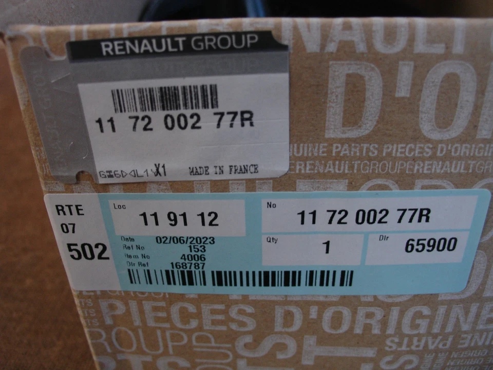 117200277R Juego de correas de distribución acanaladas para Renault Logan 2016-2025 Foto 2 de 2