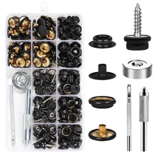 weiwei 173 PCS Canvas Snap Kit 2 Types Marine Grade 3/8 Socket Boat Snaps