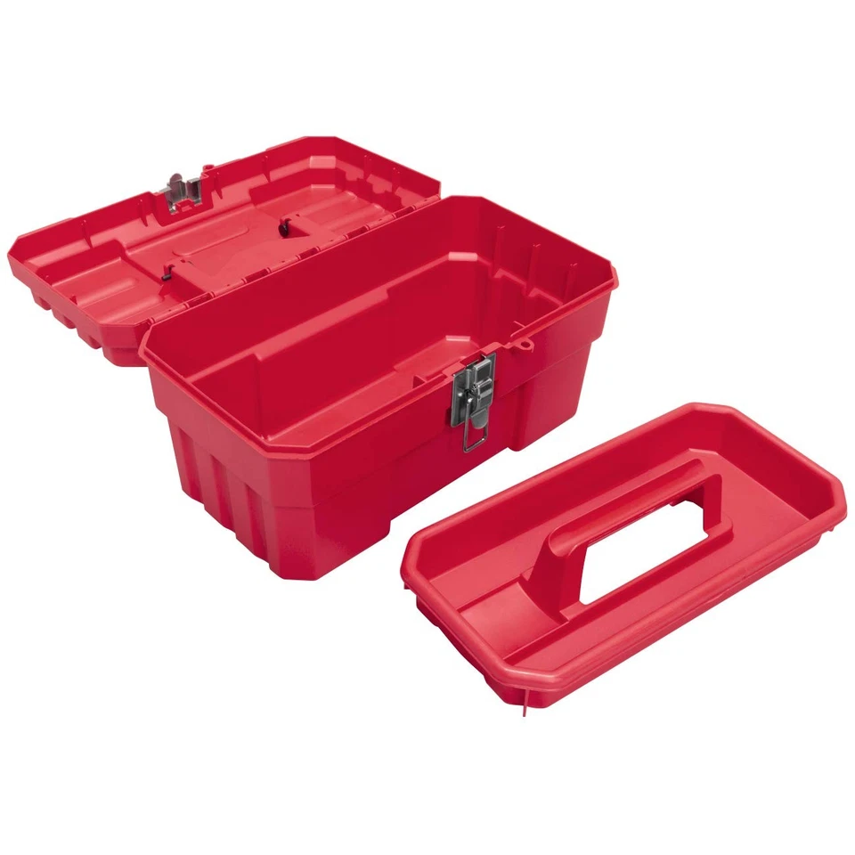 09514 Probox Plastic Toolbox With Removable Tray For Tools Hobby Or Craft Storag - Image 2 of 4
