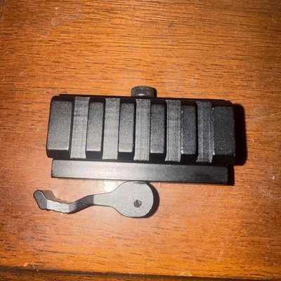 Quick Release Half Inch .5'' Low Profile Riser QR Block Mount for Picatinny Rail