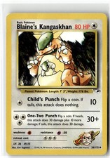 2000 POKEMON GYM HEROES BLAINE'S KANGASKHAN 36/132 UC UNLIMITED DMG + FREE GIFT on eBay