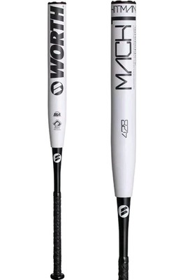 2022 WORTH MACH 1 HITMAN XL SENIOR SLOWPITCH SOFTBALL BAT END LOADED 28oz