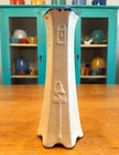 1930’s Bauer Pottery Early Stoneware Clay Mission Vase 9” Tall Rare