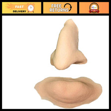 Foam Latex Witch Nose  Chin Prosthetic - Halloween Costume Accessory