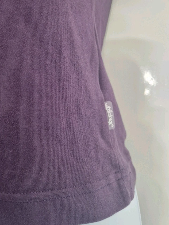 Animal Brand Purple Logo T-shirt Size XS approx. UK 6 Excellent Condition Y2K - Image 3 of 4