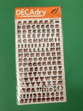 VINTAGE DECAdry COLOR NR. 817 RUB ON TRANSFERS LETTERS  NUMBERS 9 mm