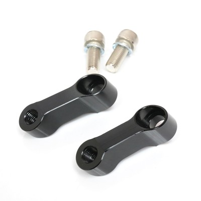 Black 10mm Motorcycle Mirrors Riser Adaptor For Yamaha Vmax 1700 VMX1700 09-20