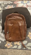 Full grain Genuine Leather backpack for men Fits 16'' laptop,business Travelwork