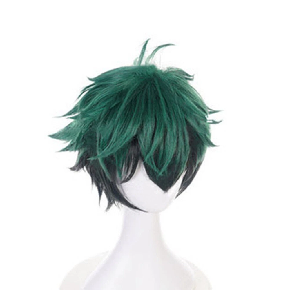 Green Wig Anime My Hero Academia Deku Izuku Midoriya Short Wig UK