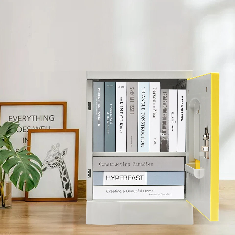 19-дюймовый запираемый отдельно стоящий прикроватный шкафчик с ключами из пластика ABS - Изображение 2 из 4