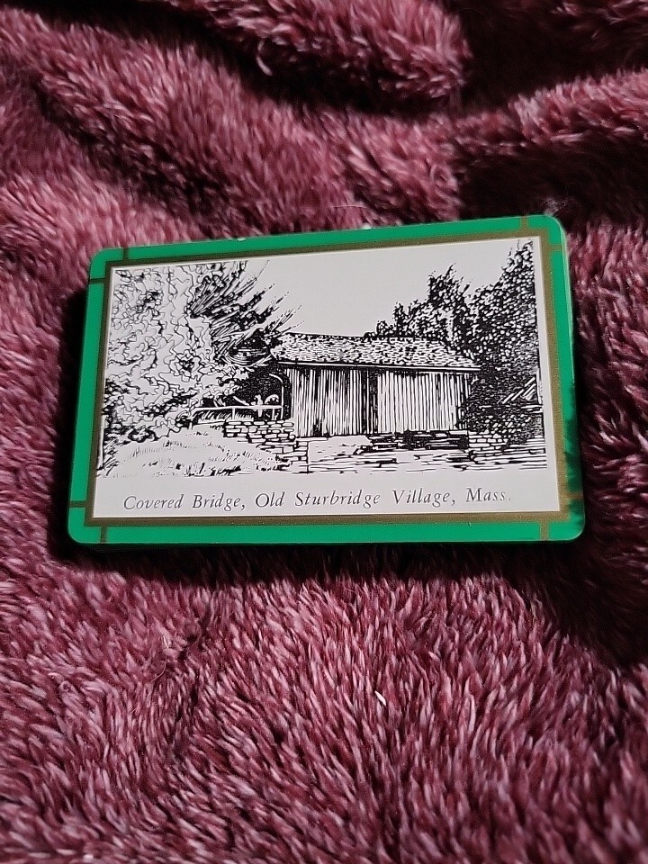 Playing Cards Old Vintage Covered bridge Old Sturbridge Village B22 eBay