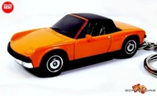 🎁🎁RARE KEYCHAIN REDDISH ORANGE PORSCHE 914 TARGA CUSTOM Ltd Ed. GREAT GIFT🎁🎁