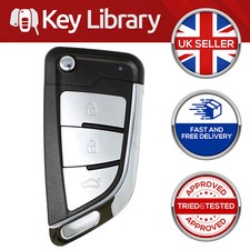 Xhorse VVDI 3 Button XEKF21EN Univeral Super Remote Flip Key Built in Super Chip