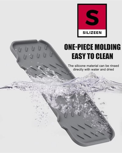Silikon Wasserhahn Matte für Küche Spüle Spritzschutz Bad Waschbecken Slip Abfluss Pad - Bild 1 von 4